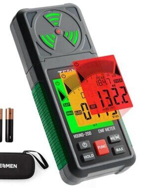 EMF Meter, Hound-200 EMF Detector: 3-in-1 Portable Electromagnetic Field